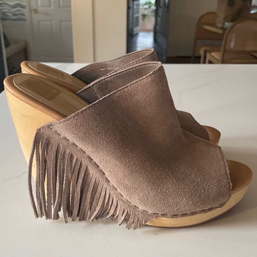 NEW Dolce Vita Cai Fringe Wedges - Size 8 - Picture 6 of 7